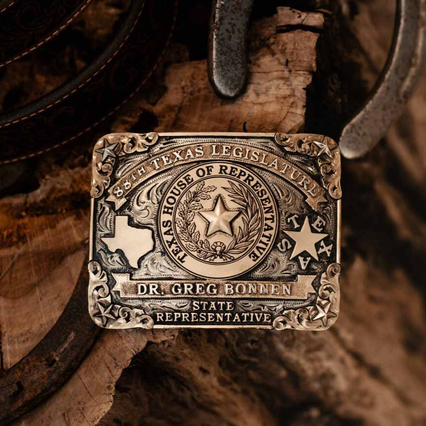 Texas Legislature Officer Belt Buckle for men state representative